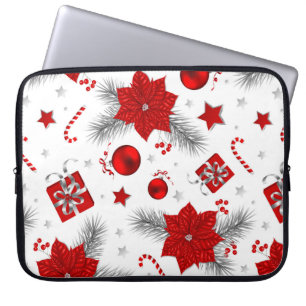 kerstversieringspatroon laptop sleeve