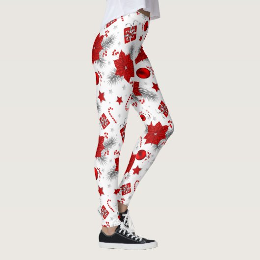 kerstversieringspatroon leggings (Rechts)