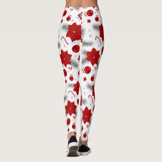 kerstversieringspatroon leggings (Achterkant)
