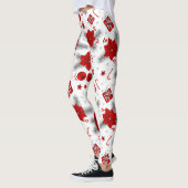 kerstversieringspatroon leggings (Links)