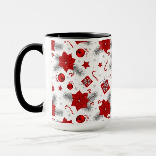 kerstversieringspatroon mok (Links)