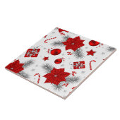 kerstversieringspatroon tegeltje (Zijkant)