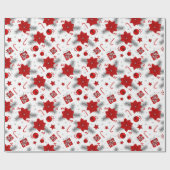 kerstversieringspatroon voor verpakkingspapier cadeaupapier (Vlak)