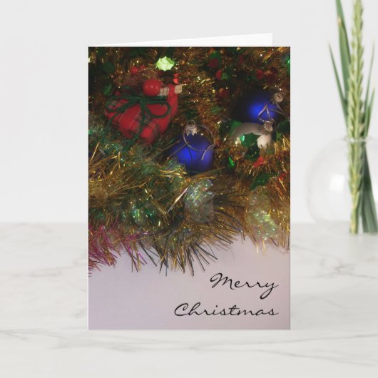 kerstversierkaart feestdagen kaart (Voorkant)