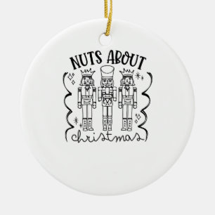 Kerstverslaafd Notenkraker Kerstmis Funny Keramisch Ornament