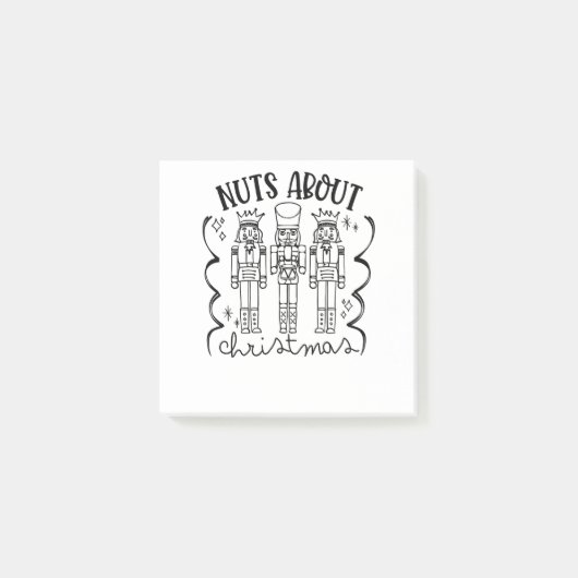 Kerstverslaafd Notenkraker Kerstmis Funny Post-it® Notes (Voorkant)