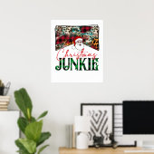kerstverslaafde poster (Thuiskantoor)