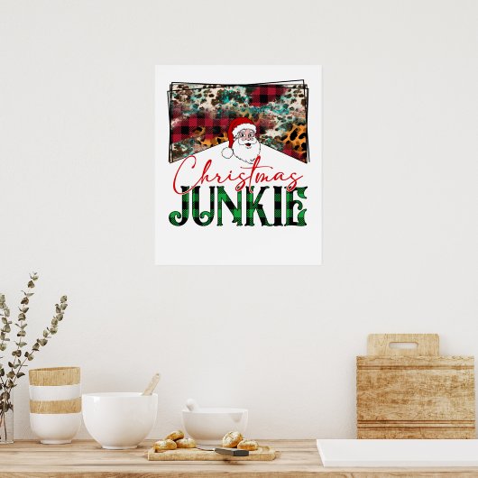 kerstverslaafde poster (Keuken)