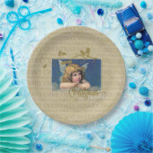 Kerstverslaafden Angel Papieren Bordje (Feest)