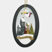 Kerstverslaafden Angel | Versiering Keramisch Ornament (Links)