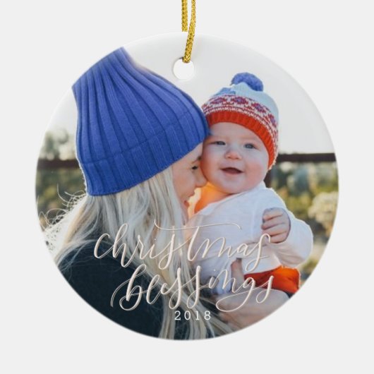 Kerstverslaafden Keramisch Ornament (Voorkant)