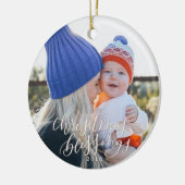 Kerstverslaafden Keramisch Ornament (Links)