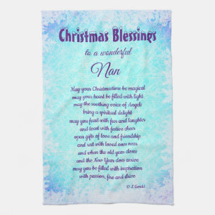 Kerstverslaafden Nan Kitchen Towels Theedoek