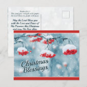 Kerstverslaafden, psalm 29:11 Bijbelverse versie Feestdagenkaart (Voorkant / Achterkant)