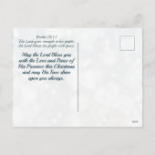 Kerstverslaafden, psalm 29:11 Bijbelverse versie Feestdagenkaart (Achterkant)