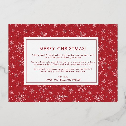 Kerstverslaafden Religieuze Folie Holiday Kaart (Achterkant)