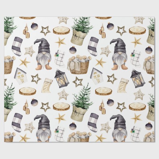 Kerstverslaafsdeklare kerstwandelpapier Seizoenskl Cadeaupapier (Vlak)