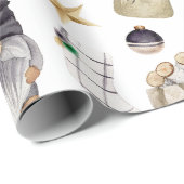 Kerstverslaafsdeklare kerstwandelpapier Seizoenskl Cadeaupapier (Rol Hoek)