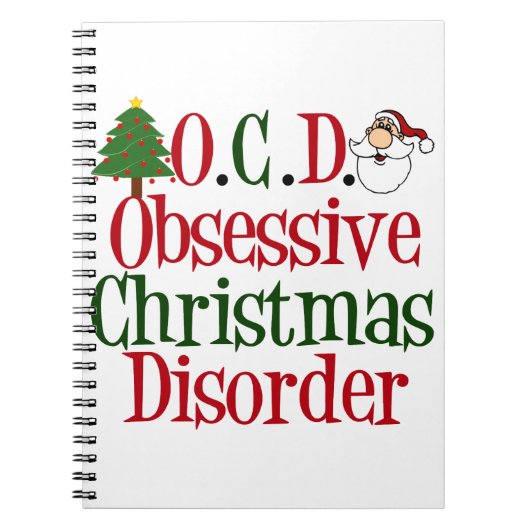 Kerstverslaving. Notitieboek (Voorkant)