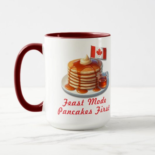 Kerstvertelling Humor Canada Grappig Pannenkoekeno Mok (Links)