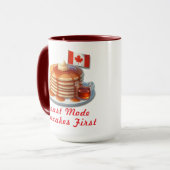 Kerstvertelling Humor Canada Grappig Pannenkoekeno Mok (Voorkant links)