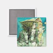 Kerstvervoer  Magnet (Voorkant / Achterkant)