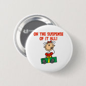 Kerstverwachting Ronde Button 5,7 Cm (Voorkant /achterkant)