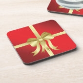 Kerstverwikkeling met Gold Bow Onderzetter (Linkerzijde)