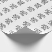 Kerstvet kind taart grappige humor cadeaupapier (Hoek)