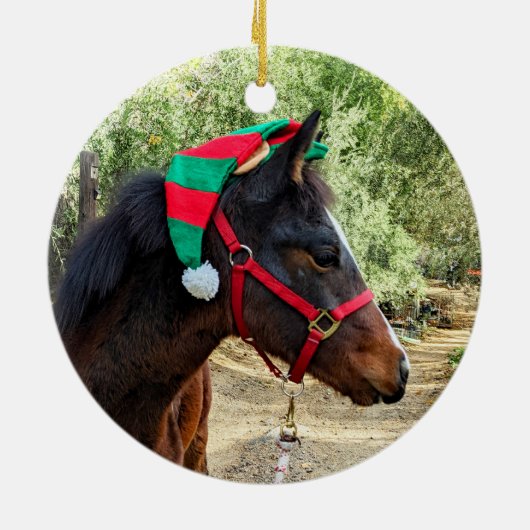 kerstveulen keramisch ornament (Achterkant)