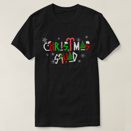 kerstviad Funny Team Groep kerstmis - boom C T-shirt (Design voorkant)
