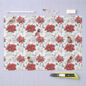 Kerstvibe waterverven, bladeren tissuepapier (Craft)