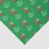 kerstvibes alleen Abstracte rode groene boom Tissuepapier (Detail)