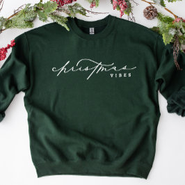 Kerstvibes Cute Calligraphy Holiday Trui