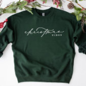 Kerstvibes Cute Calligraphy Holiday Trui