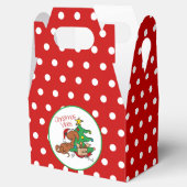 kerstvibes Dachshund Dog Favor Box Bedankdoosjes (Geopend)