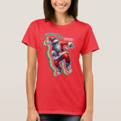 Kerstvibes Dancing Santa T-shirt (Voorkant)