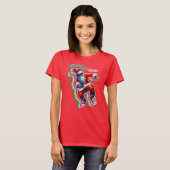 Kerstvibes Dancing Santa T-shirt (Voorkant volledig)