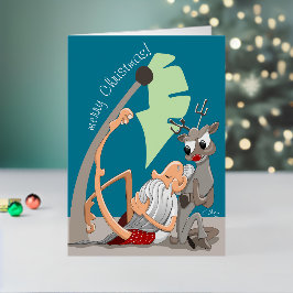 kerstvibes folie feestdagenkaart