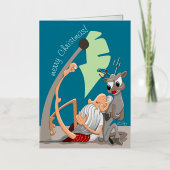 kerstvibes folie feestdagenkaart (Voorkant)