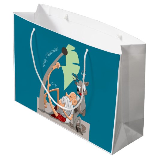 kerstvibes groot cadeauzakje (Achterkant Gekanteld)