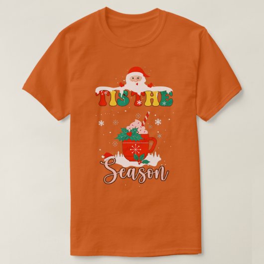 kerstvibes Hot Cocoa Peppermint Mocha Chocola T-shirt (Design voorkant)