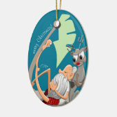 kerstvibes keramisch ornament (Links)