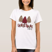 kerstvibes met rood slib t-shirt (Voorkant)