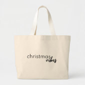kerstvibes | Modern minimalist Trendy Stylish Grote Tote Bag (Voorkant)