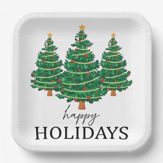 kerstvibes papieren bordje (Voorkant)