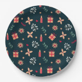 kerstvibes papieren bordje (Voorkant)