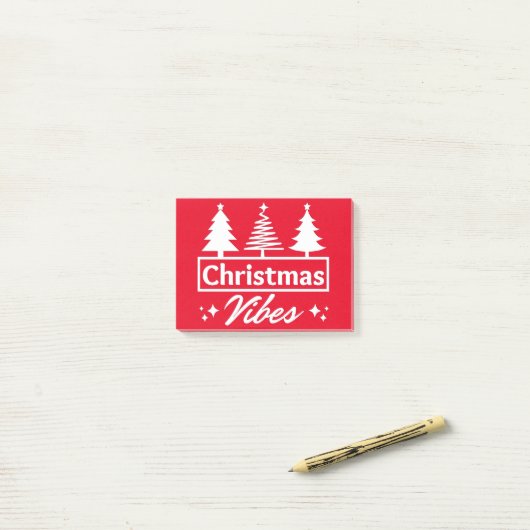 kerstvibes post-it® notes (Op bureau)