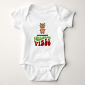 Kerstvibes | Rendier Baby Bodysuit (Voorkant)