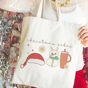 Kerstvibes   Schattige feestelijk Tote Bag